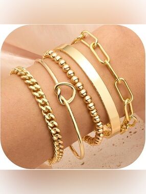 14K Real Gold Plated Cuban Link Chain